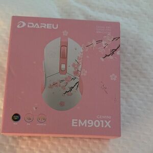 Dareu EM901X Wireless Mouse - Pink Floral